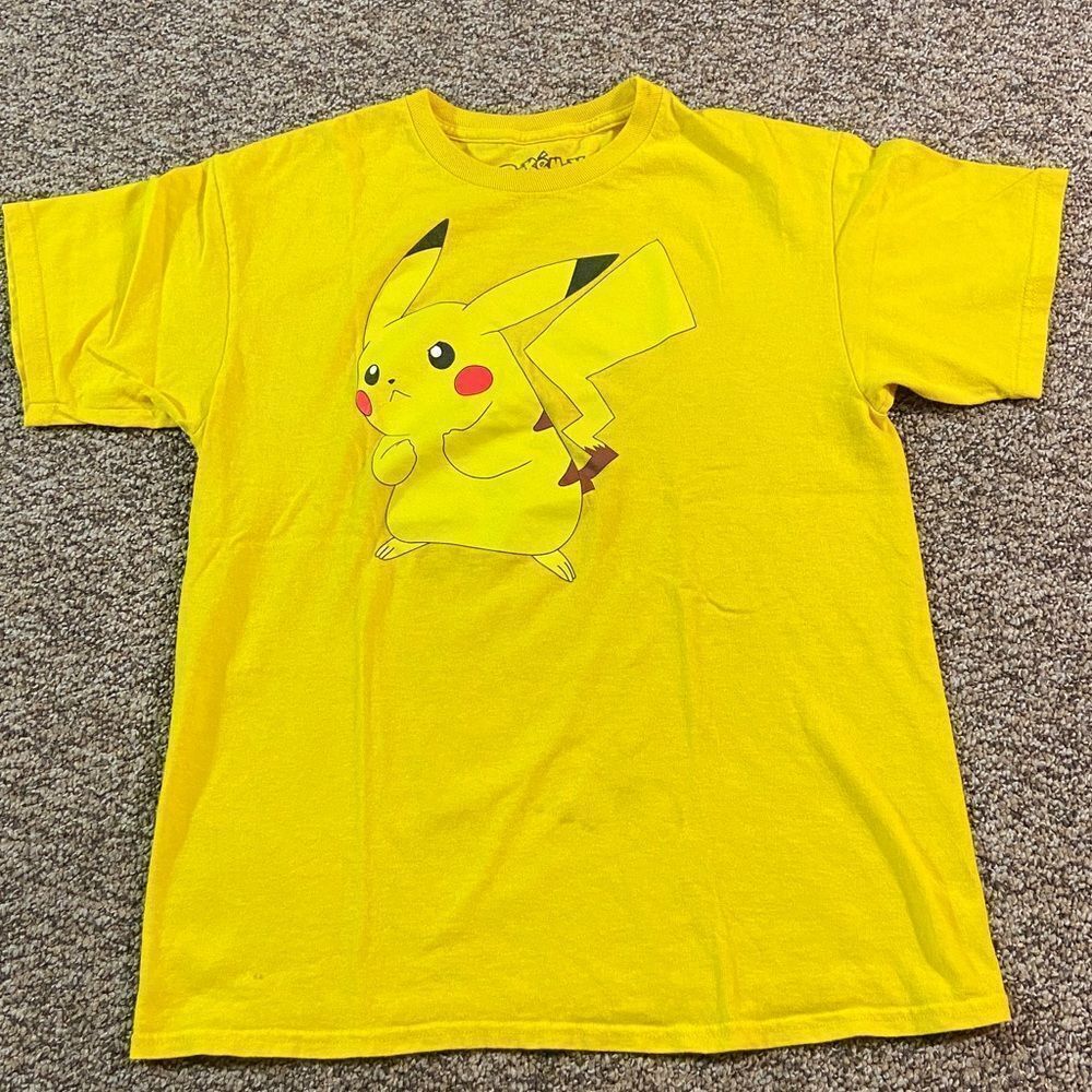 Pokemon Bright Yellow Tee Size XL Junior